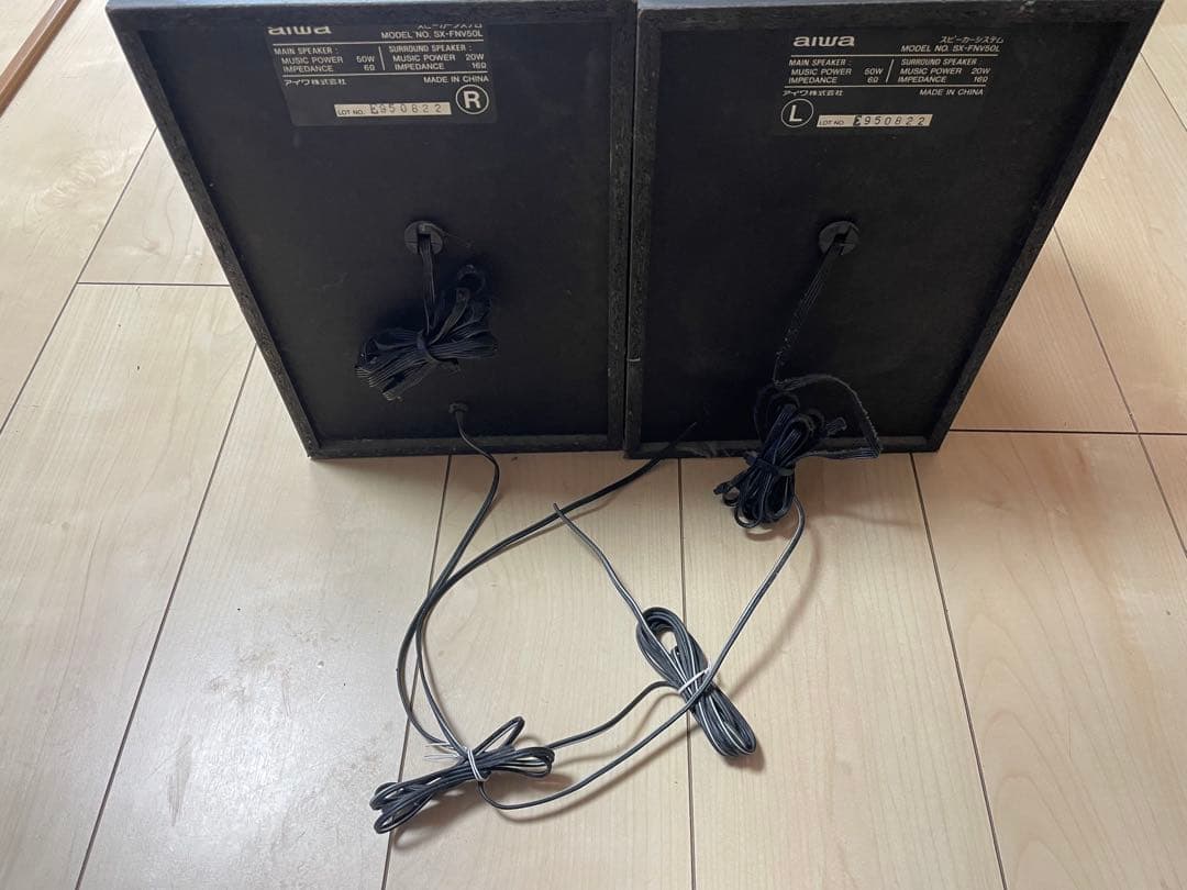 aiwa スピーカー SX-FNV50L ペア 通電未確認