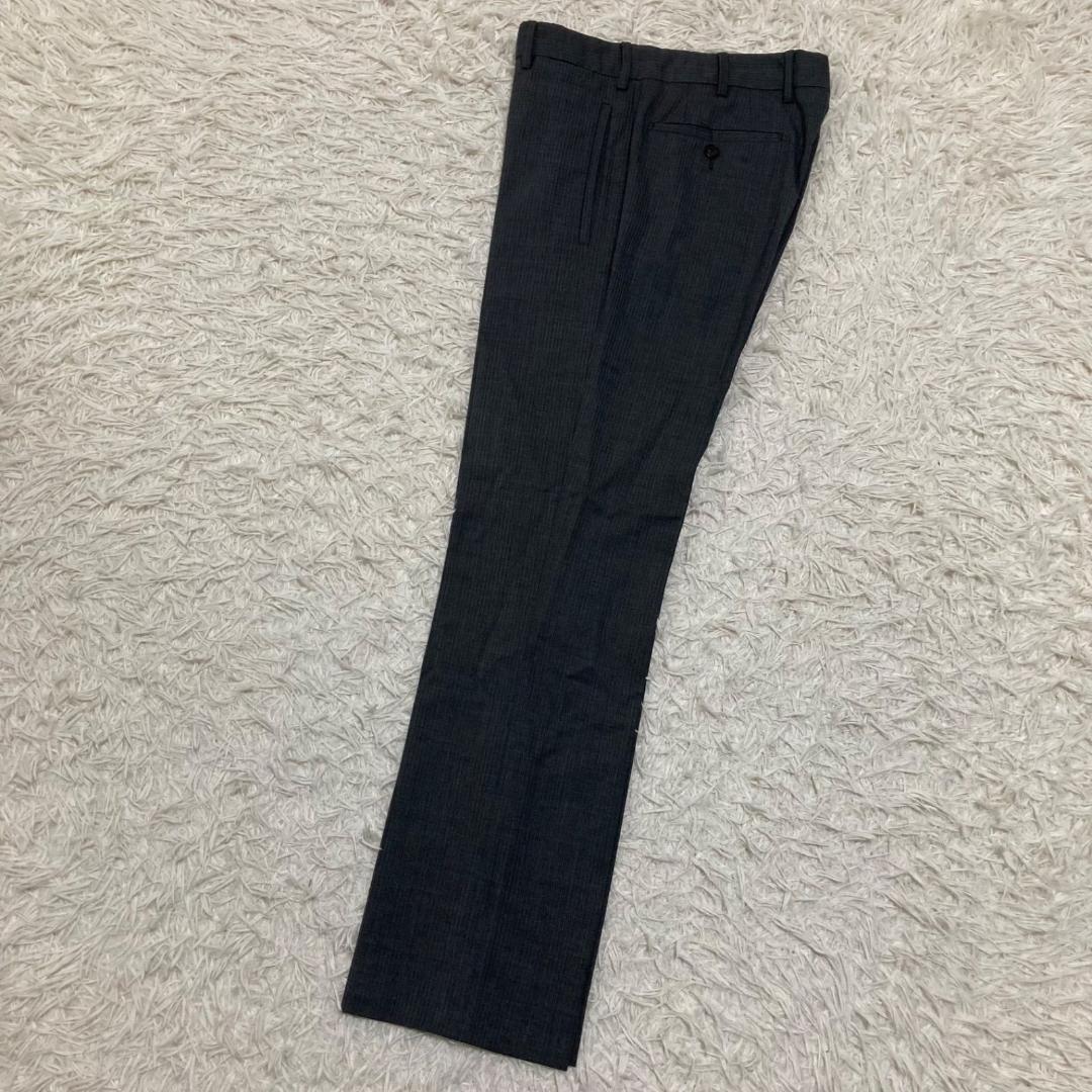 13272✨プラダ スーツ セットアップ ウール100% グレーストライプ 44