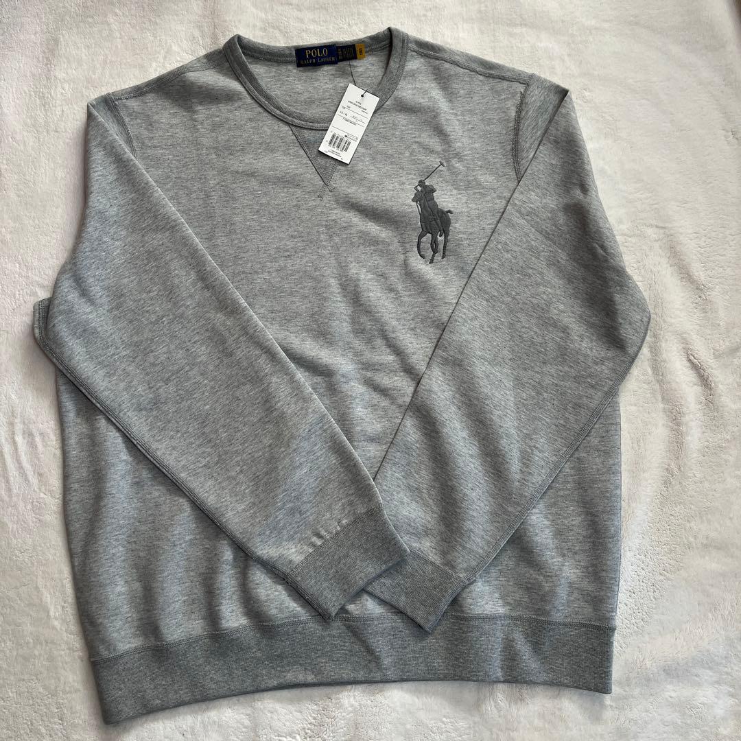 ラルフローレンビックポロトレーナーXL グレー