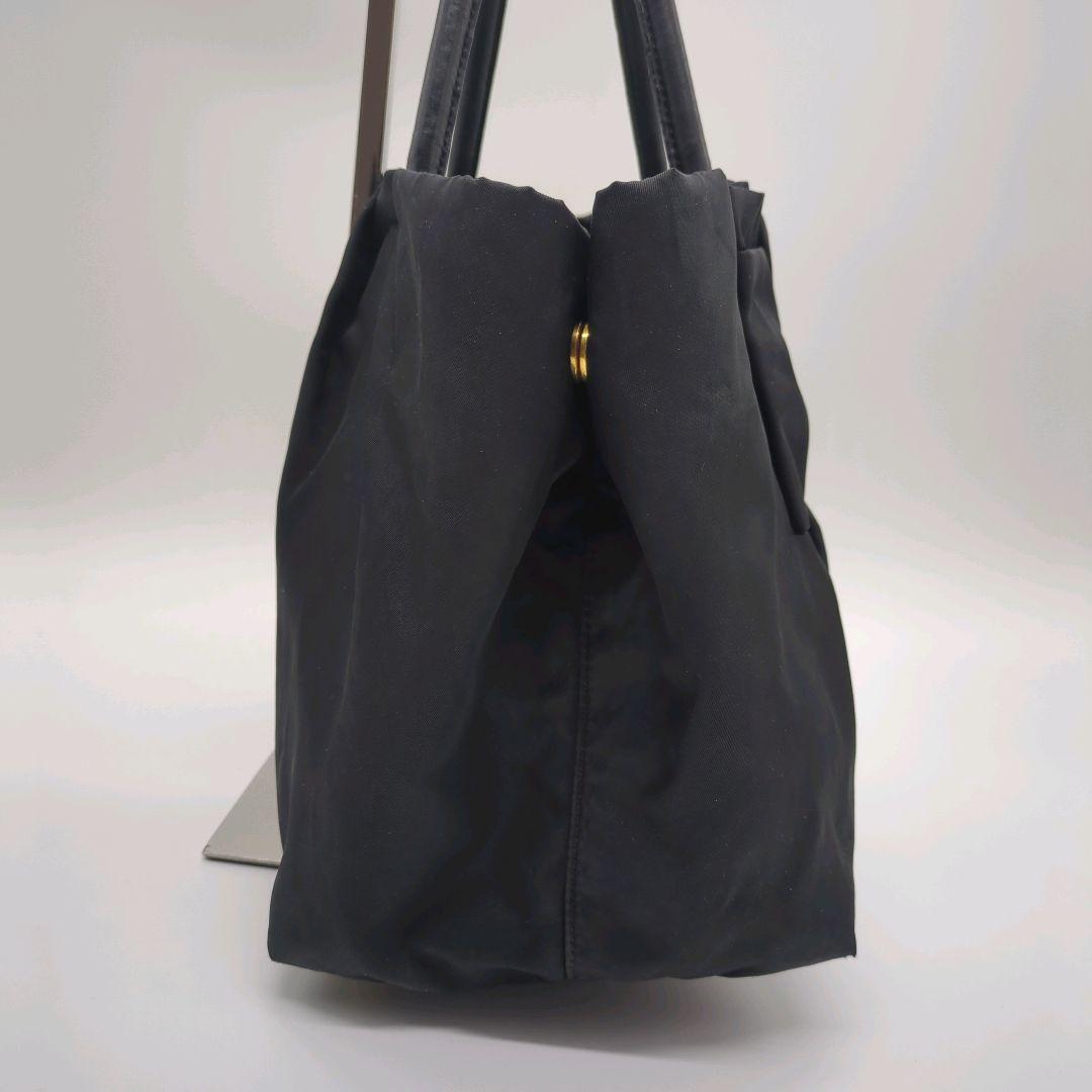 【人気モデル・美品】プラダ☆ハンドバッグ ナイロン テスート リボン ブラック