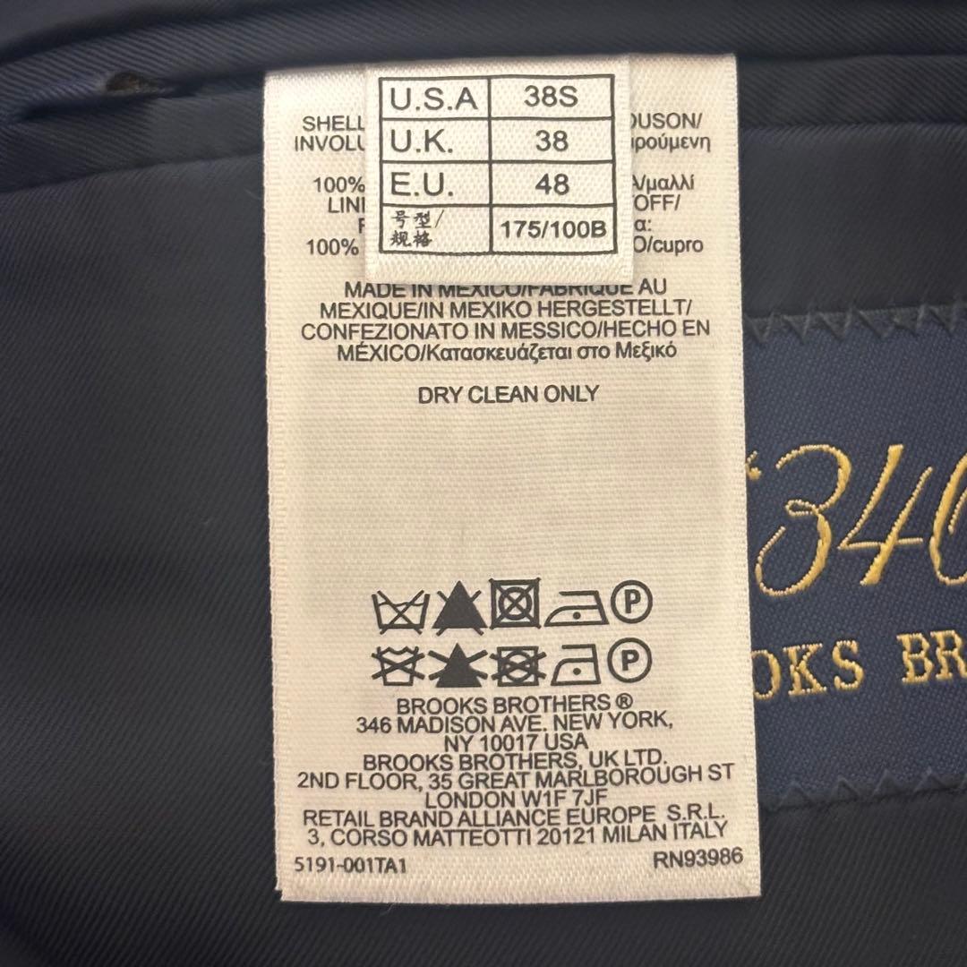 【新品未使用】ブルックスブラザーズ　紺ブレ　金ボタン　テーラードジャケット　M