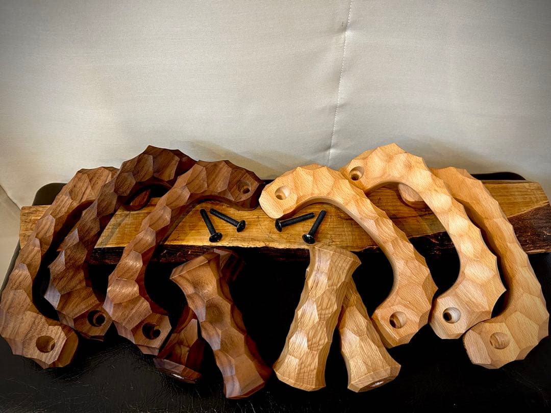 アシストグリップ　59本目！！名栗加工　超絶極上激渋品　ハイエース専用