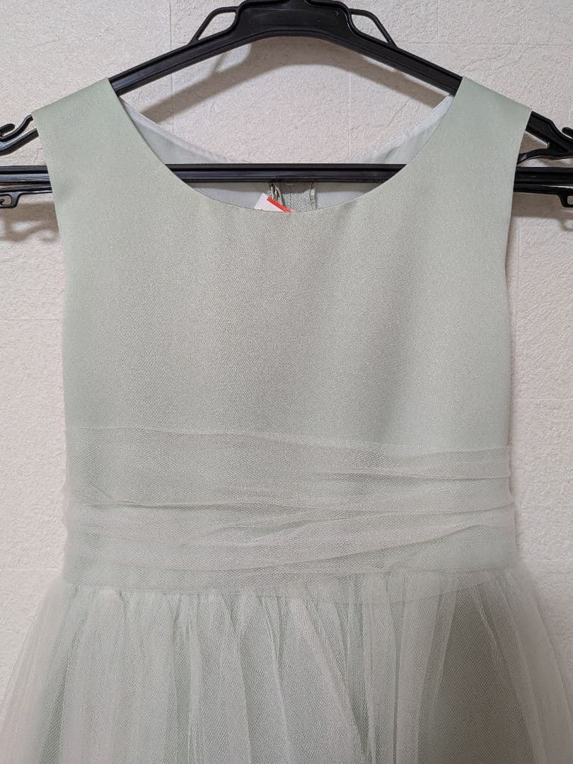 【青い鳥】子供ドレス 140cm　セージ
