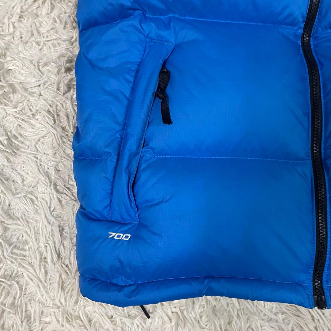 ノースフェイス ダウンベスト アウター レトロ ヌプシ 黒 青 Mサイズ