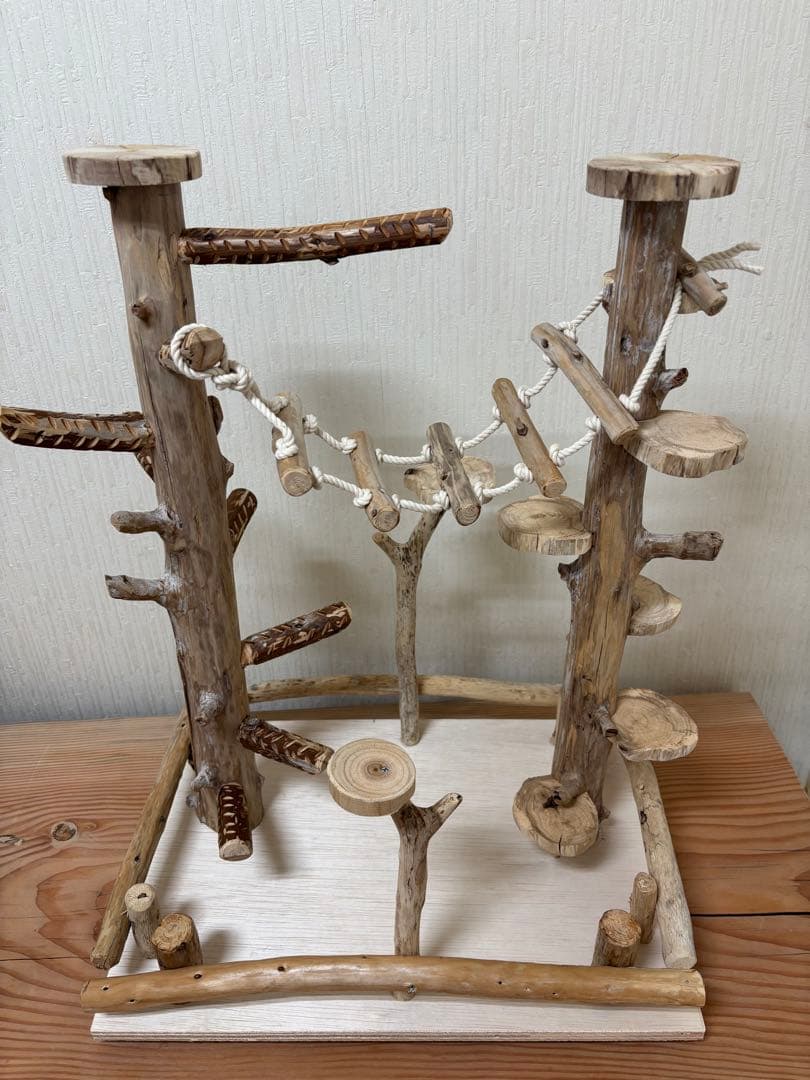 鳥インコ止まり木バードジムバードアスレチック卓上型インコアスレチック