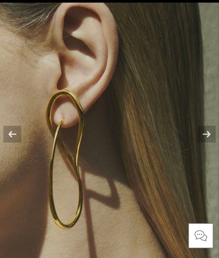 完売品 極美品 フープピアスゴールド