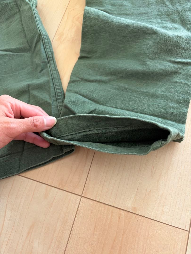 オアスロウ　orSlow ファティーグパンツ オリーブ　サイズM