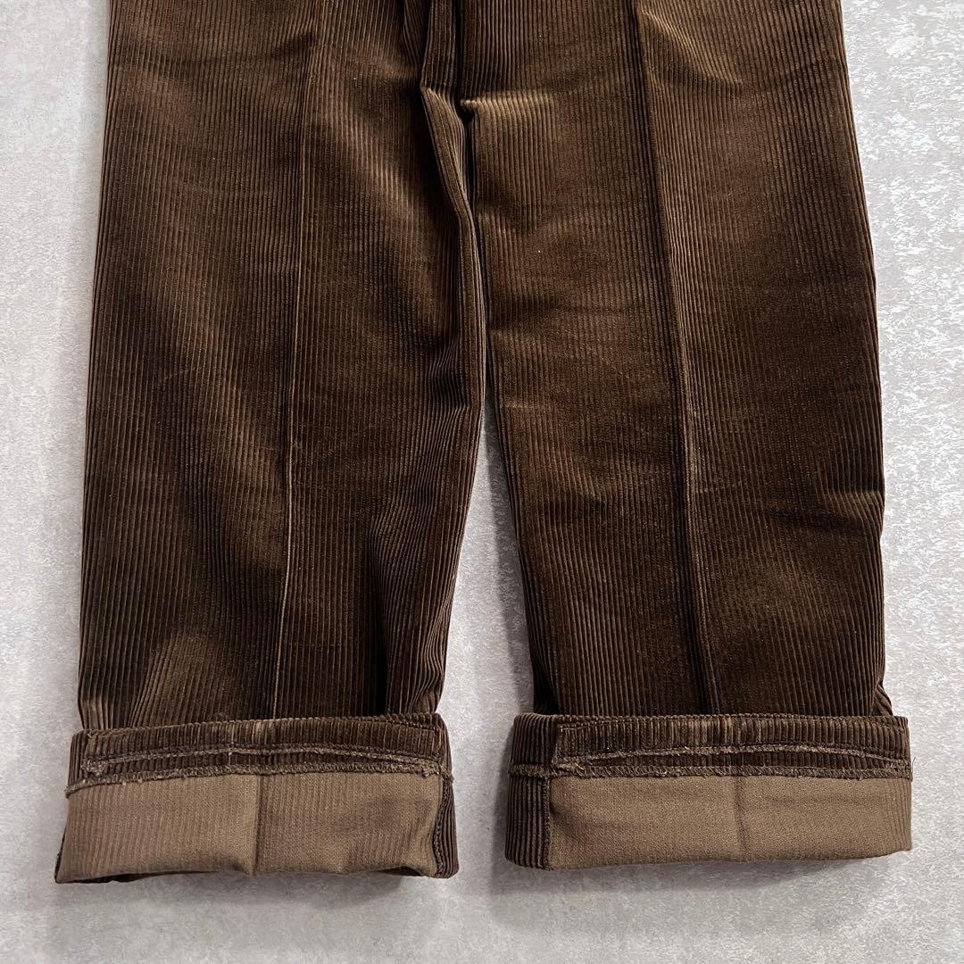 【極美品】ポロラルフローレン コーデュロイスラックスパンツ ブラウン 85