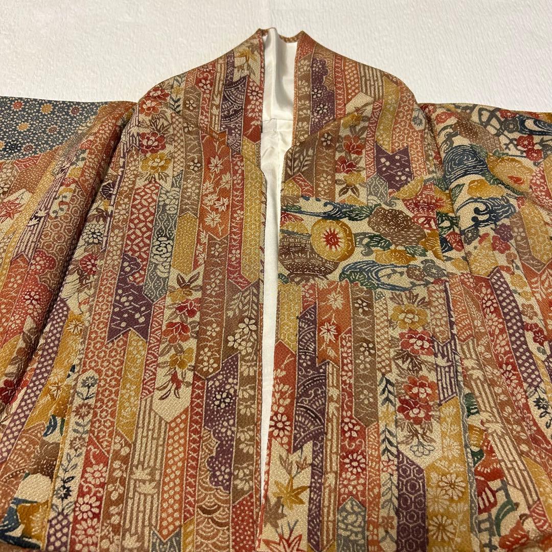 【袷】西岡都巳二 紅型 訪問着12084