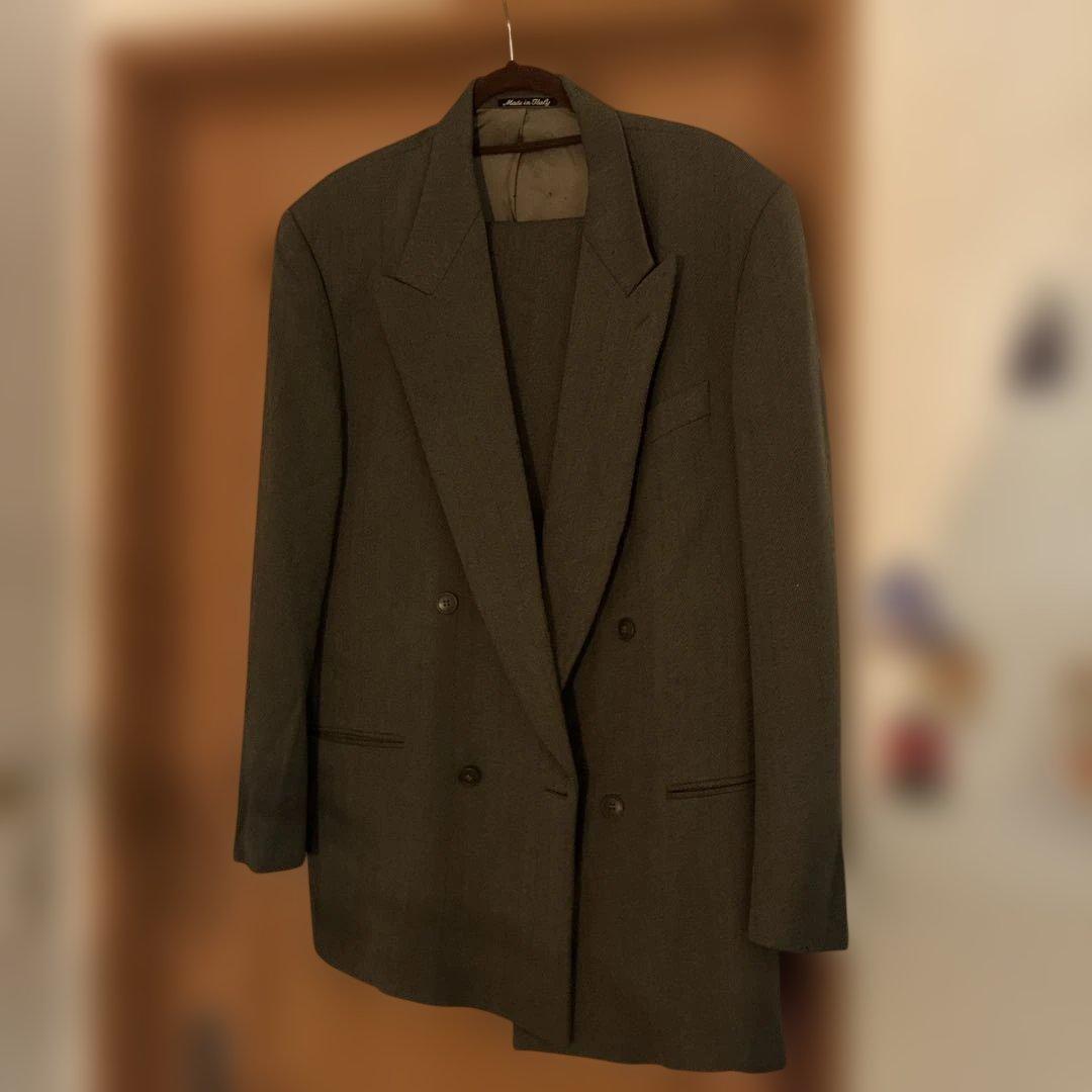 P*日様 EMPORIO ARMANI ダークグレー テーラードジャケット セッ