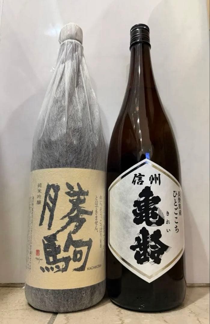 勝駒 純米吟醸・信州亀齢 ひとごこち純米酒1,800ml 2本セット
