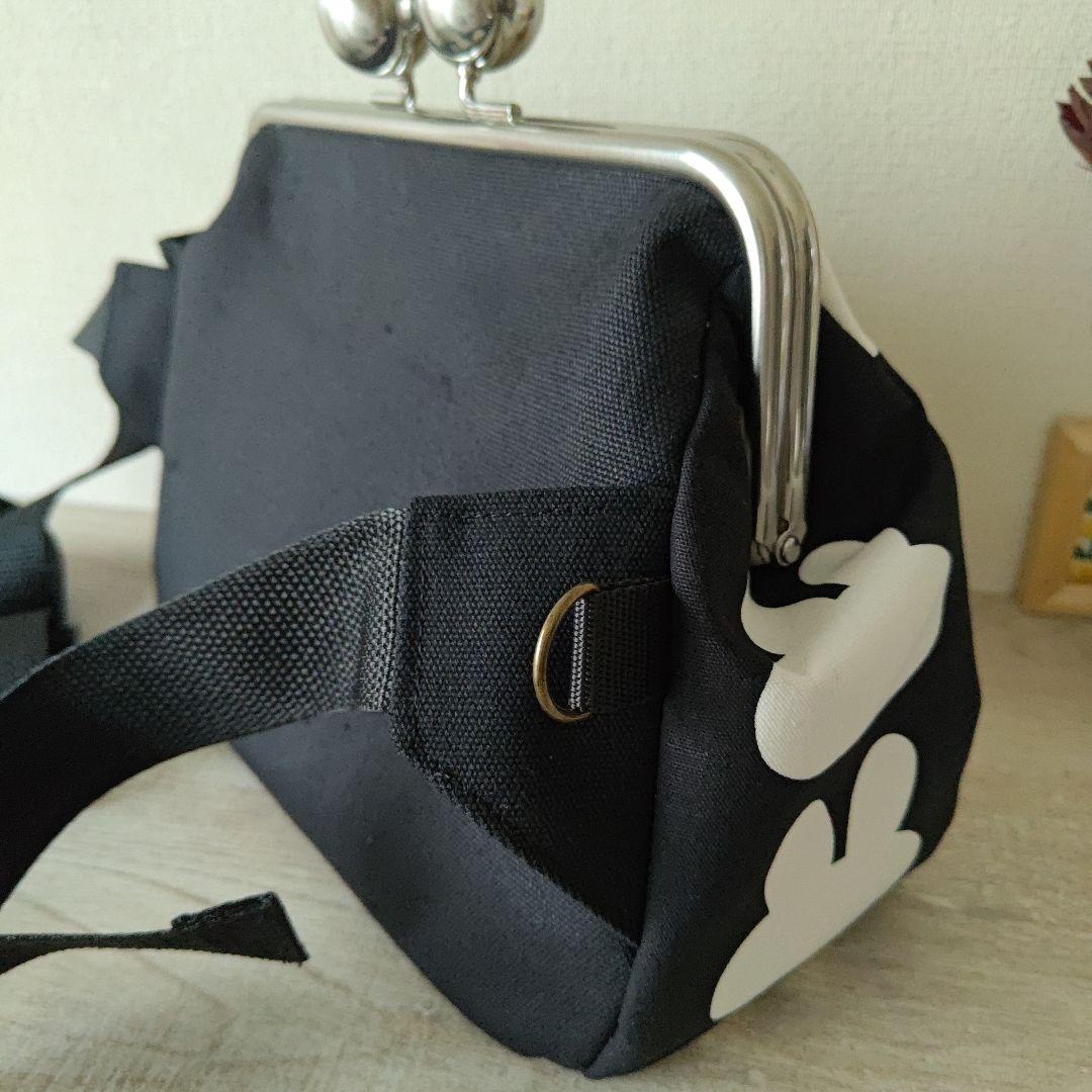 【作ちゃん様】がま口ウエストバッグ　ラビット柄　ハンドメイド