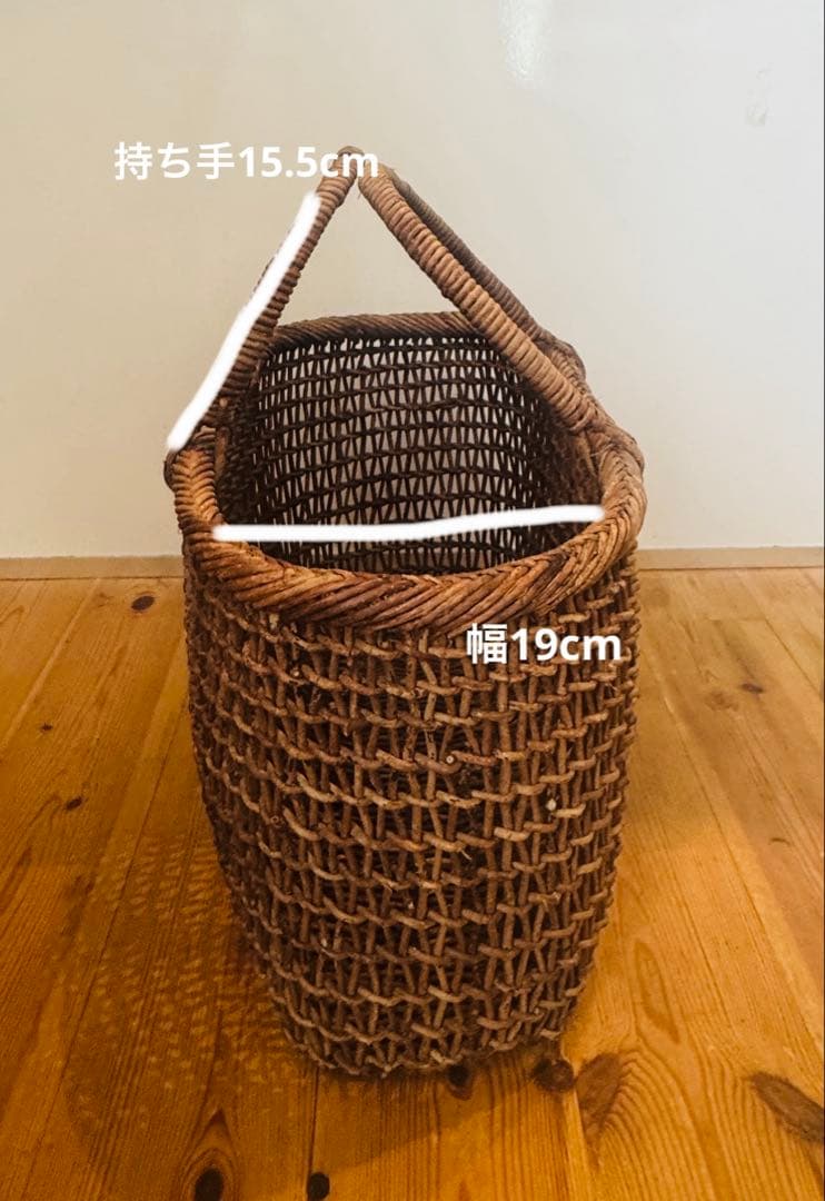 あけび籠　天然素材　国産あけび蔓　丸みのあるナチュラルバッグ　バッグ