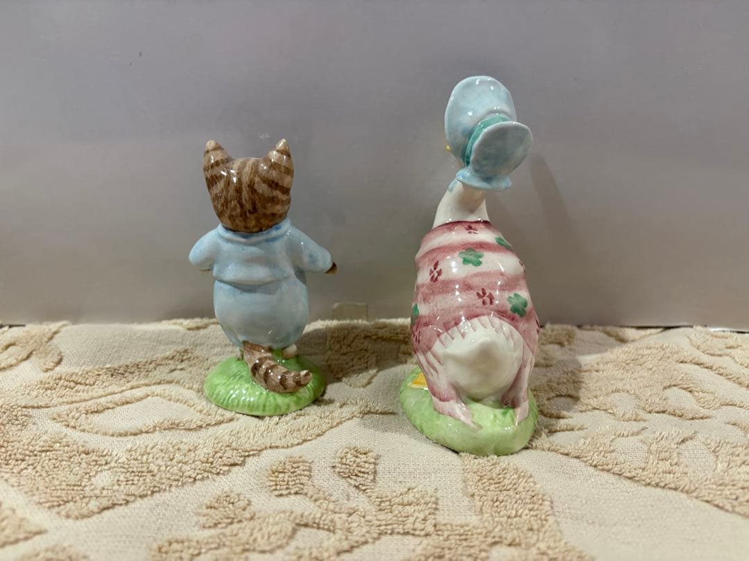 ロイヤルアルバート　ピーターラビット　置物　ジマイマ　トム　ミセスラビット