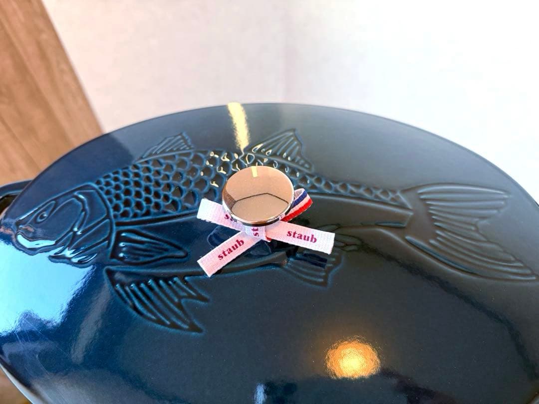 ストウブSTAUB新品未使用ラメールフィッシュオーバルホットプレート生涯保証付