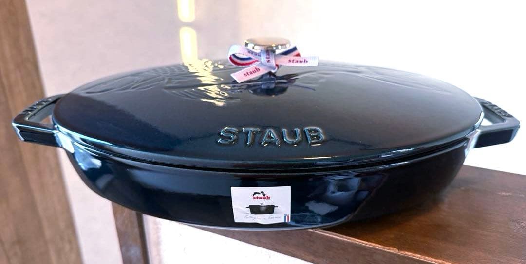 ストウブSTAUB新品未使用ラメールフィッシュオーバルホットプレート生涯保証付