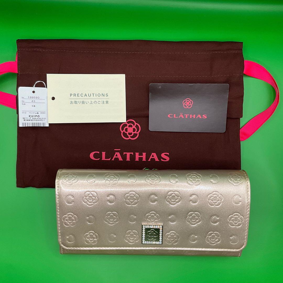 大人気【新品】CLATHA★ベティがま口長財布クレイサス白