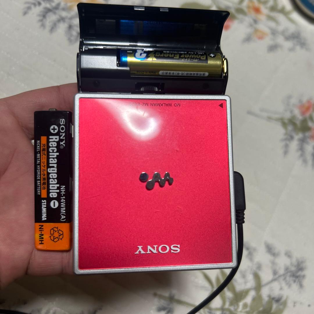 SONY MD WALKMAN MZ-E620 ポータブルMDプレーヤー動作確認