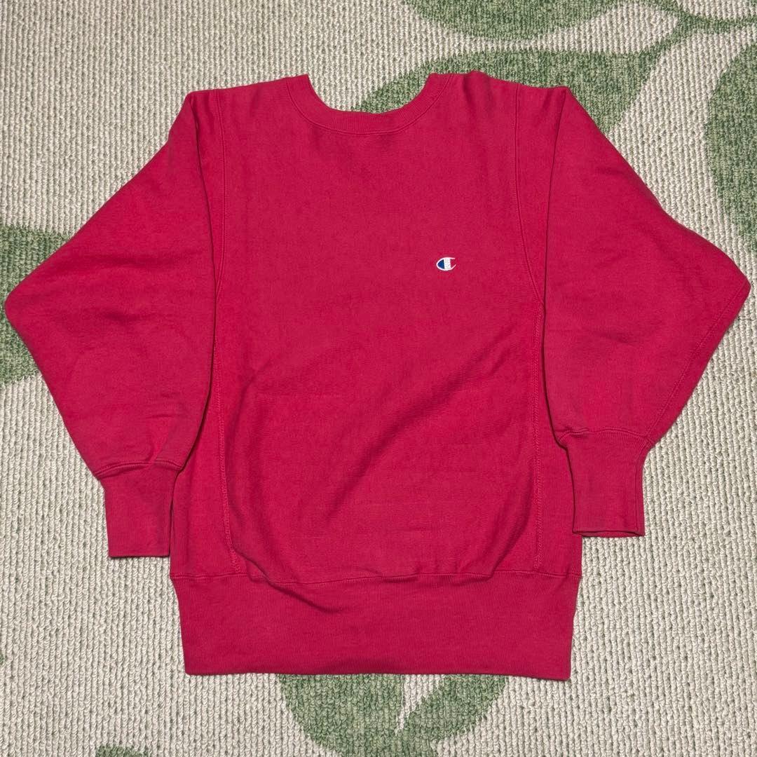 90s Champion リバースウィーブ 赤ピンク フカフカ