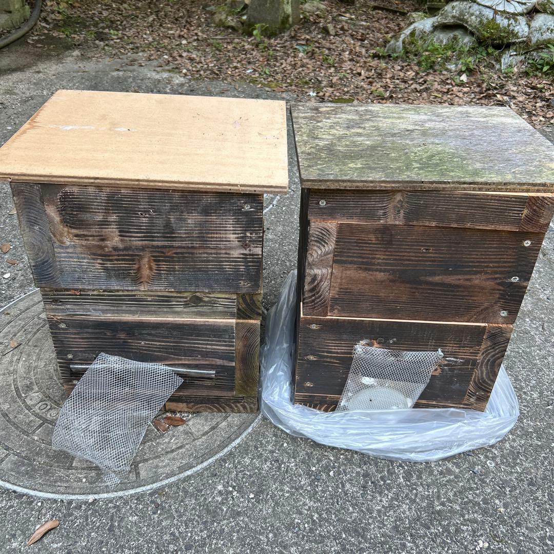 ニホンミツバチ重箱式 巣箱　蜜蜂巣箱　重箱式在庫2