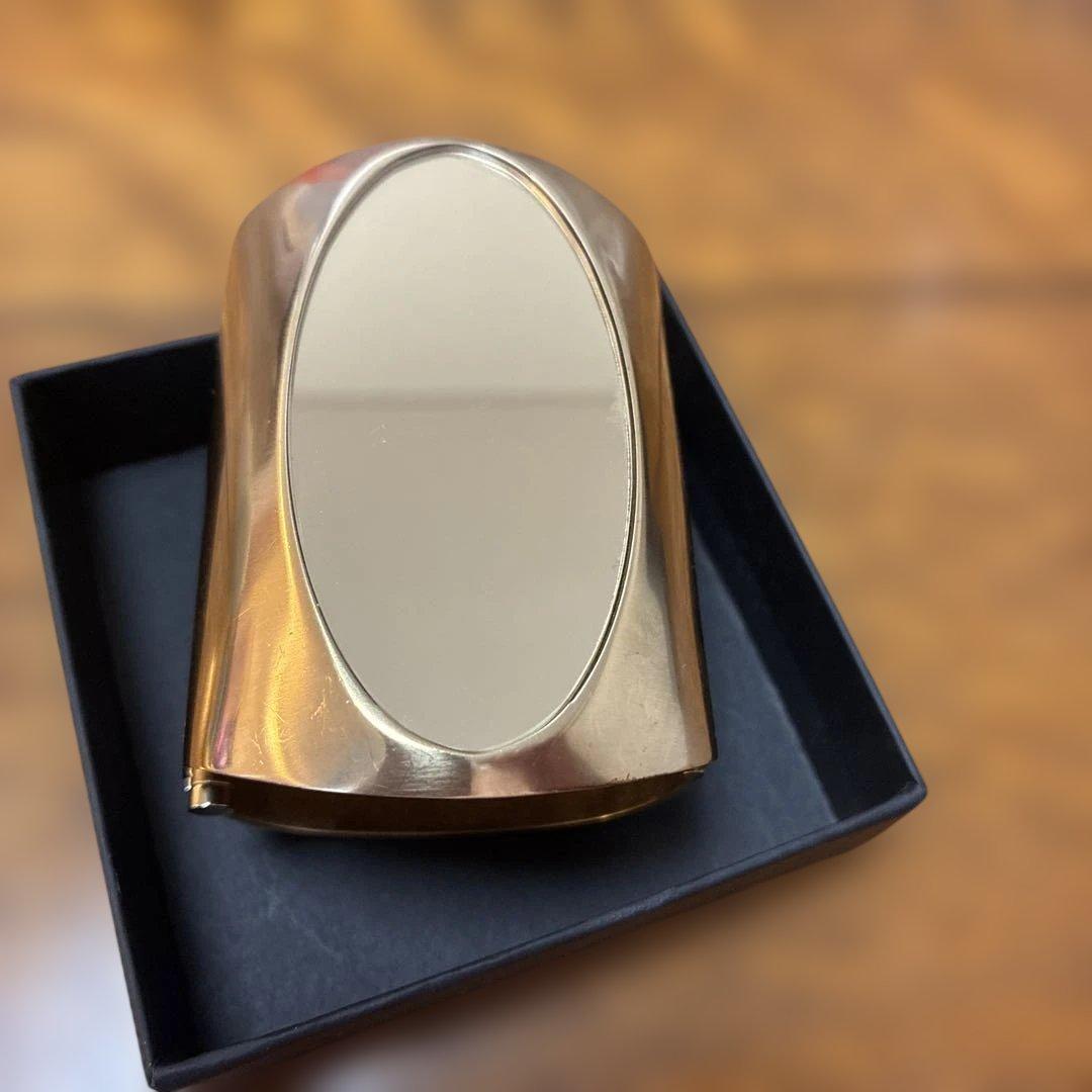 CHANEL シャネル　ココマーク ゴールド ワイドバングル 希少　ミラー付き