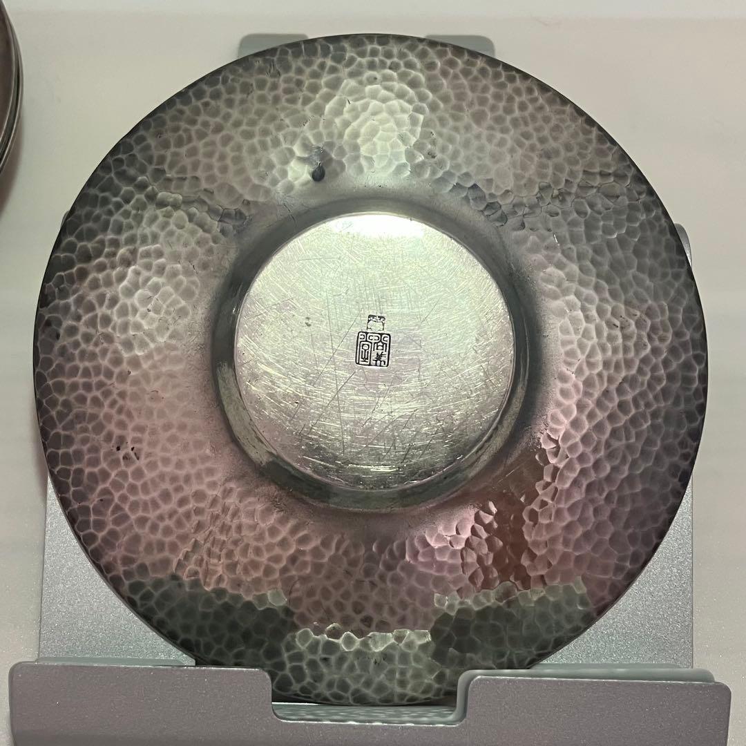 銀製？ 尚美堂 茶托 4枚 計268g