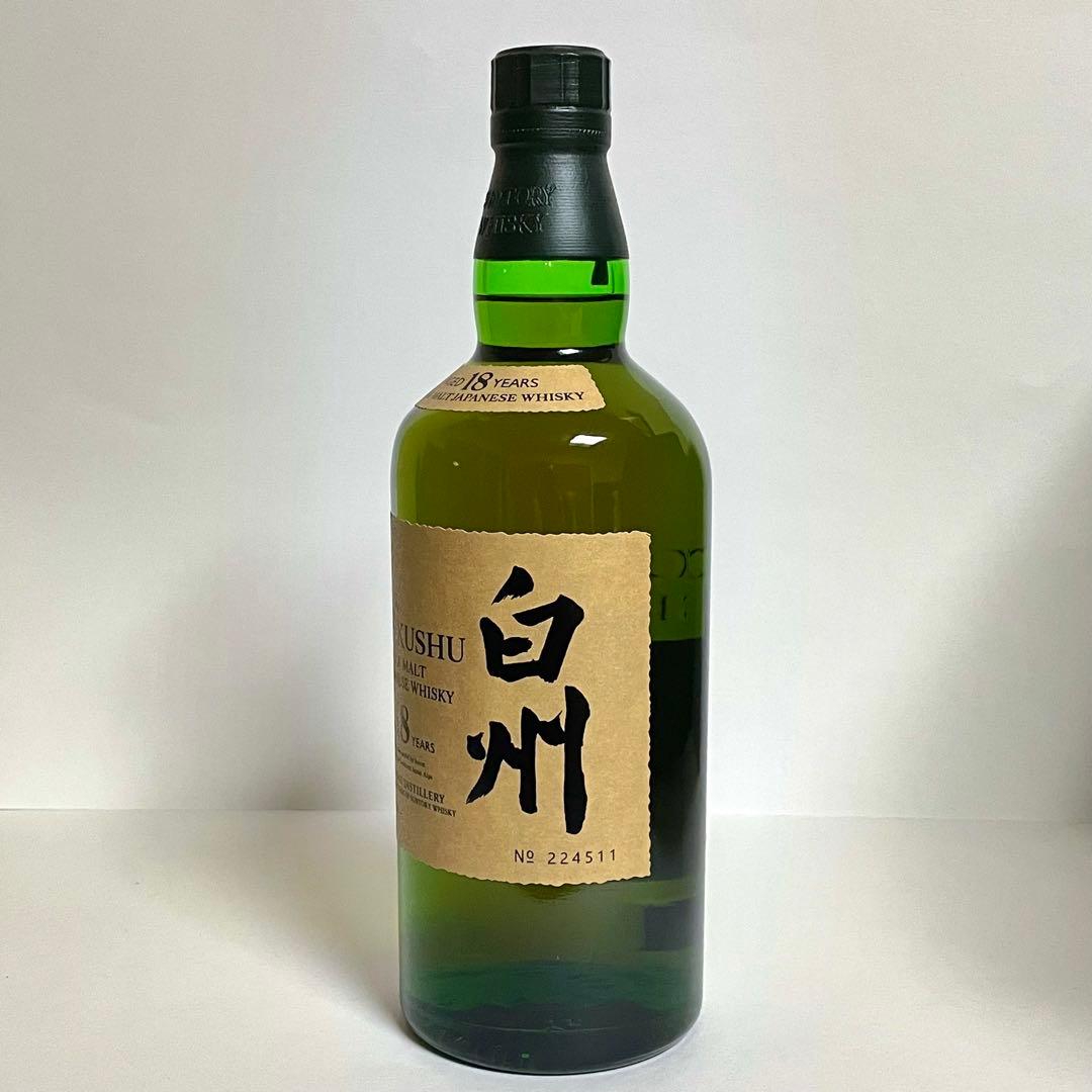 R6.3.30購入【新品未開栓】 サントリー 白州18年 正規品 1本 / 山崎