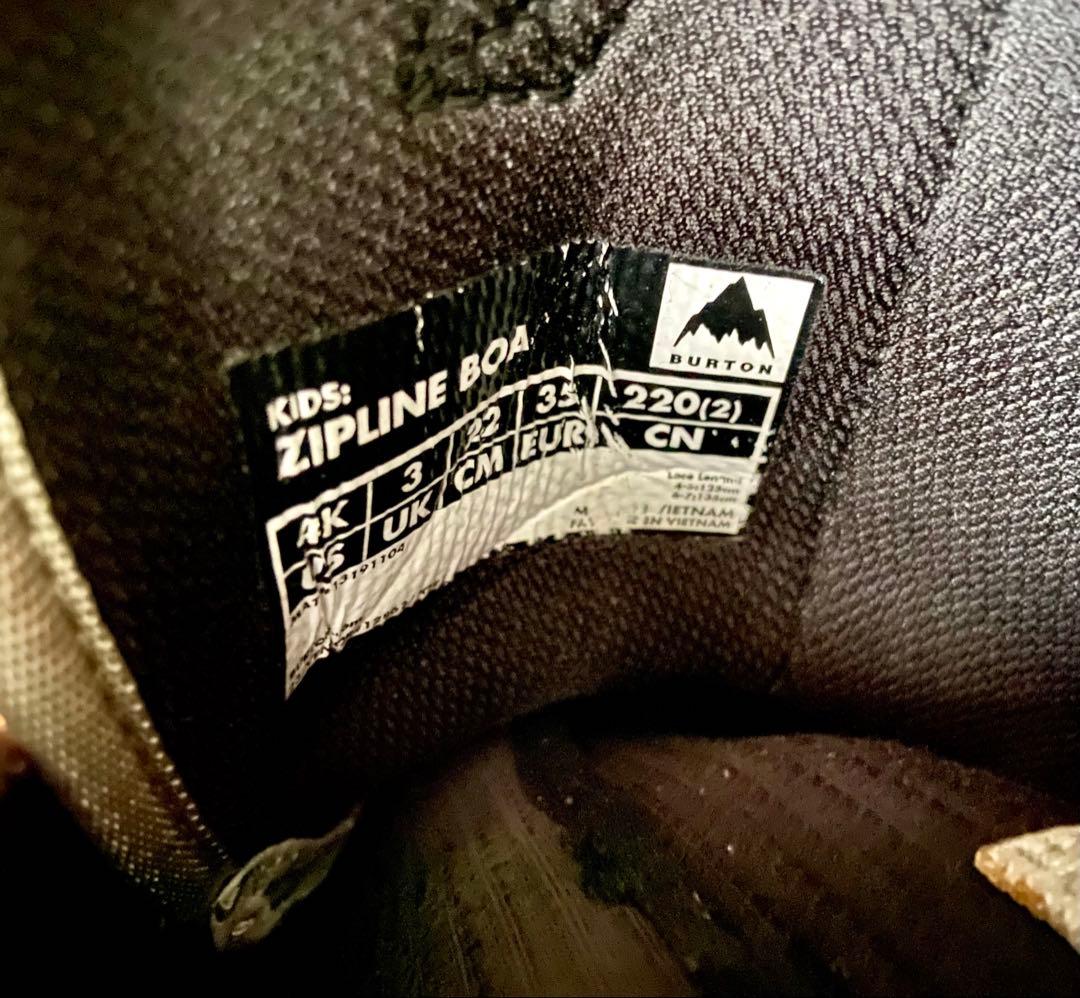 バートン　BURTON ZIPLINE BOA 22cm キッズ　スモールズ