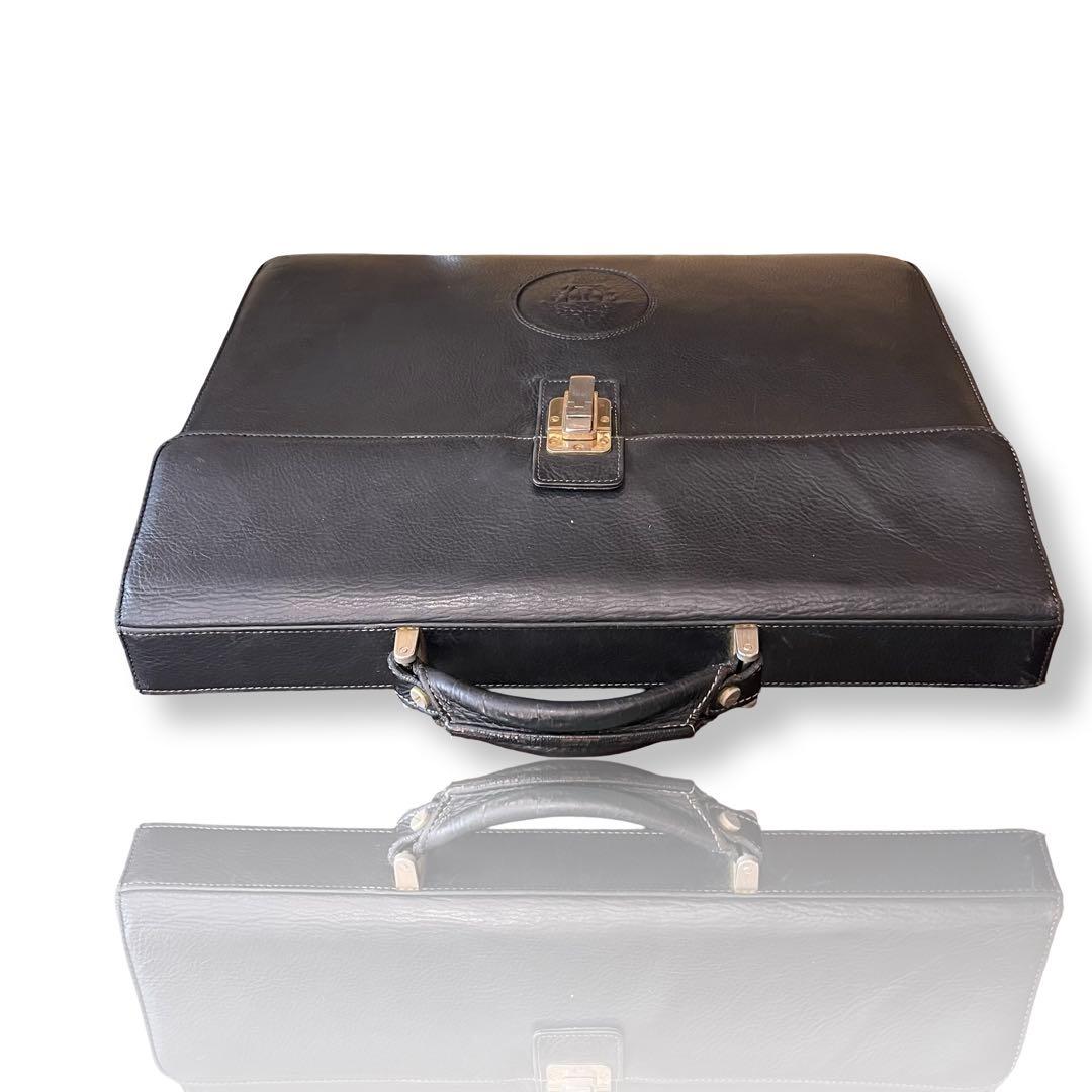 ヴェルサーチ ビジネスバッグ ブリーフケース レザー メデューサ 黒 A4