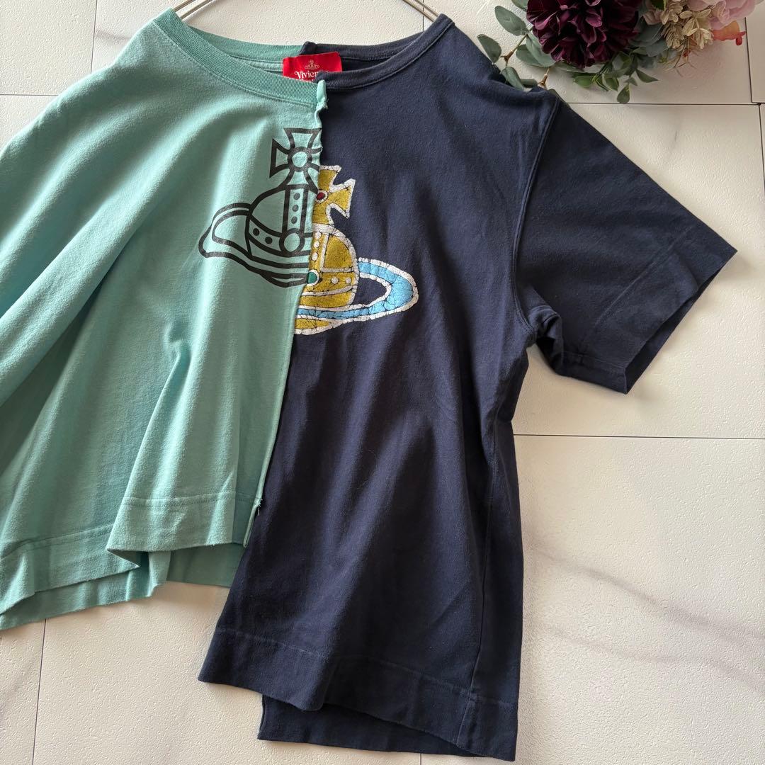 ヴィヴィアンウエストウッド　アシンメトリー　オーブ　Tシャツ半袖カットソー　00