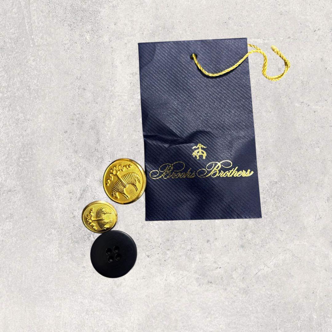 ちぇぶおブルックスブラザーズ 紺ブレ 金ボタン ダブル ロロピアーナ