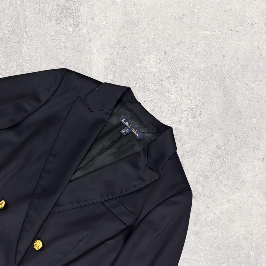 ちぇぶおブルックスブラザーズ 紺ブレ 金ボタン ダブル ロロピアーナ