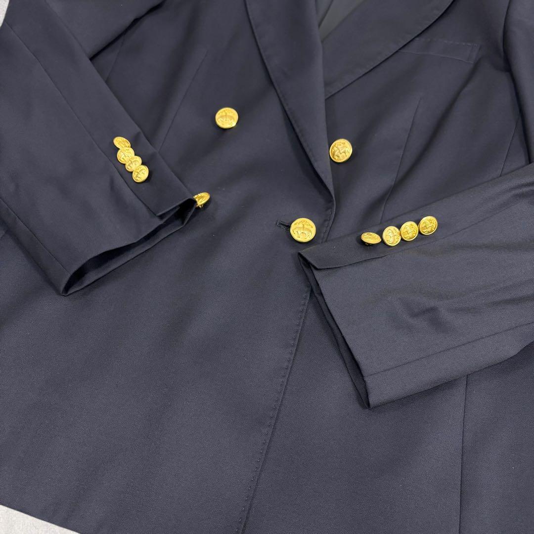 ちぇぶおブルックスブラザーズ 紺ブレ 金ボタン ダブル ロロピアーナ