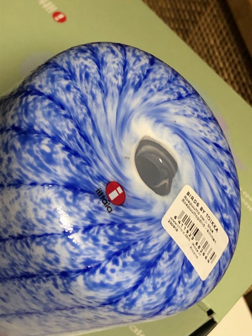 イッタラ　バード　オウル　新品　Rospuutto owl ブルー