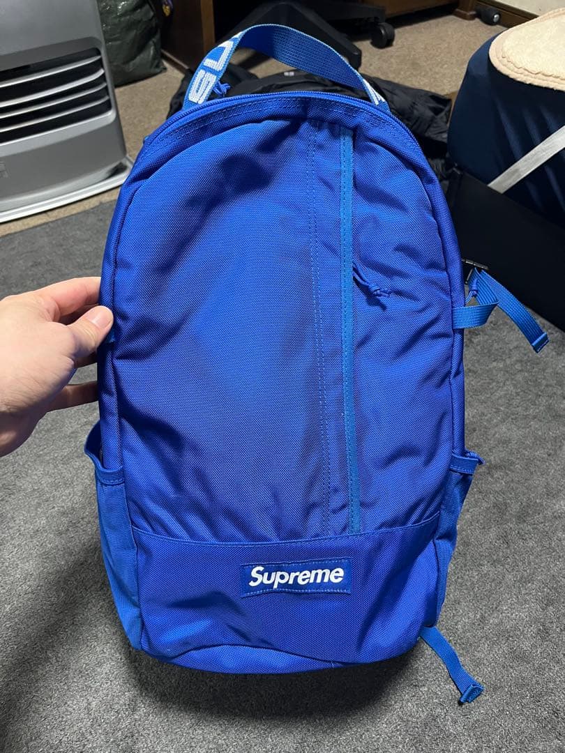 Supreme バックパック 青