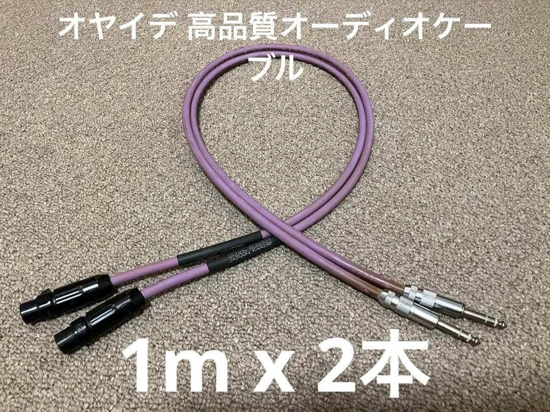 オヤイデ オーディオケーブル PA-02 V2 (1m x 2本)