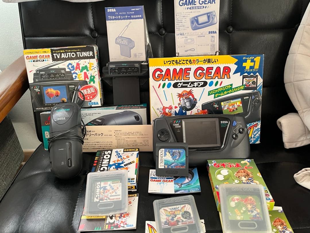 ゲームギア　本体、TVチューナー、バッテリーパック　ソフト