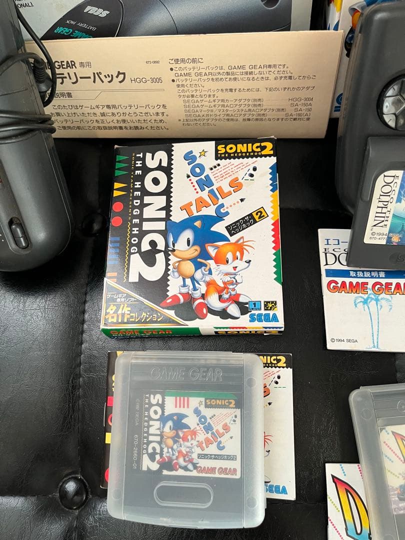 ゲームギア　本体、TVチューナー、バッテリーパック　ソフト