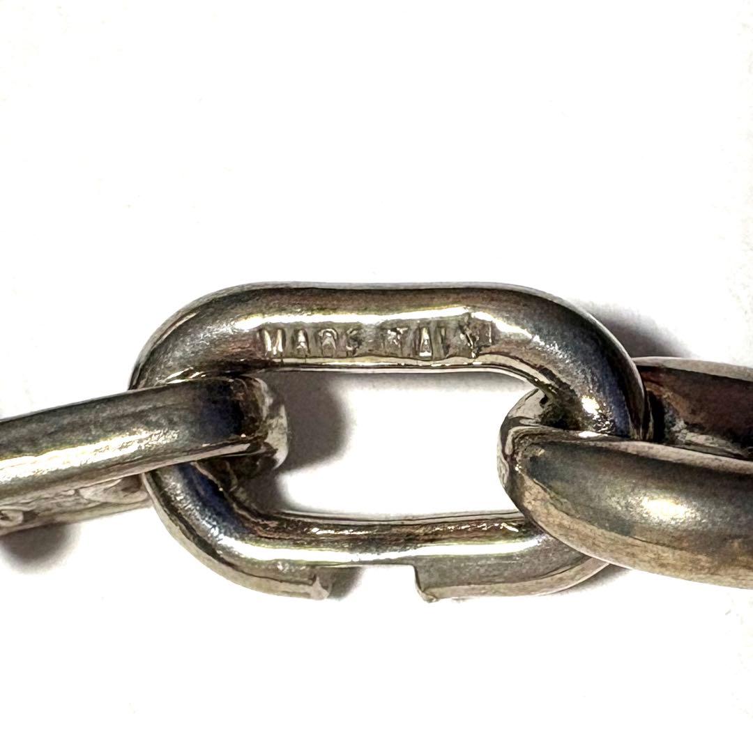 【ビンテージ】CELINE /セリーヌ　マカダム　チェーン　ネックレス　シルバー