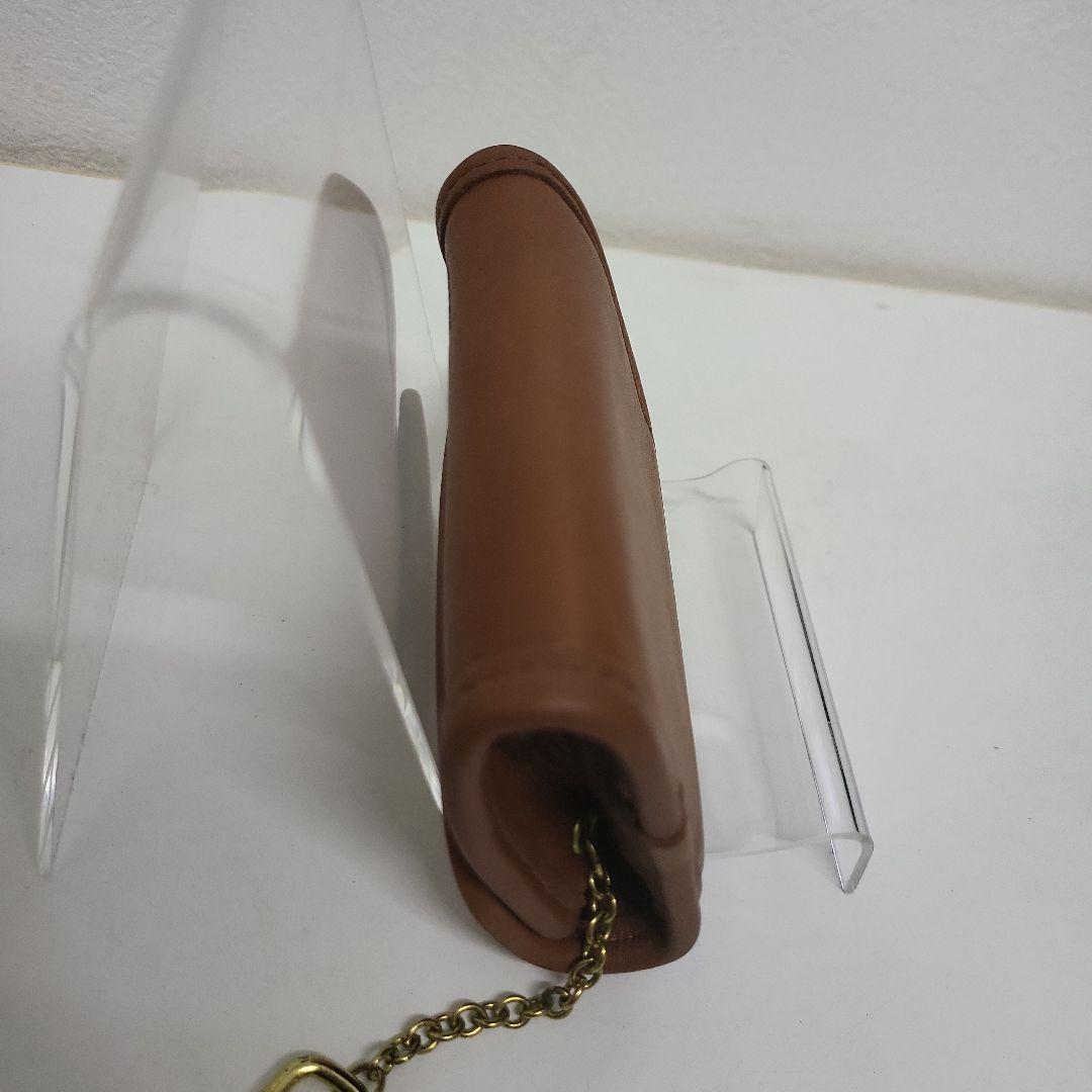 ケ*ん様 美品✨️コーチ ケース キーリング付き コンパクト レザー キャ