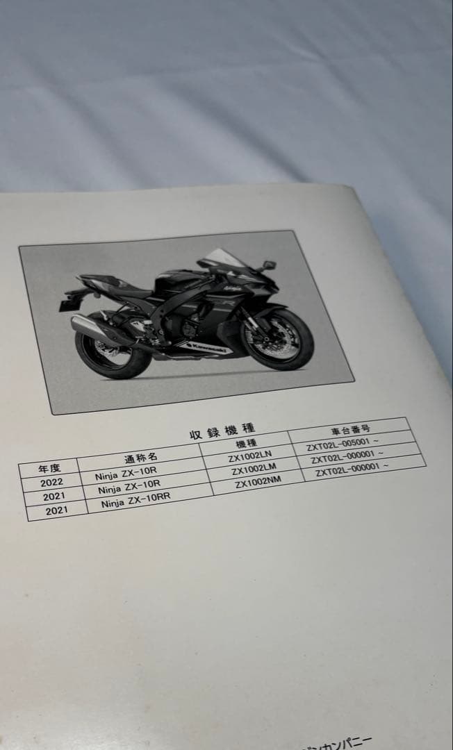 カワサキ ZX10R ZX10RR サービスマニュアル 2021
