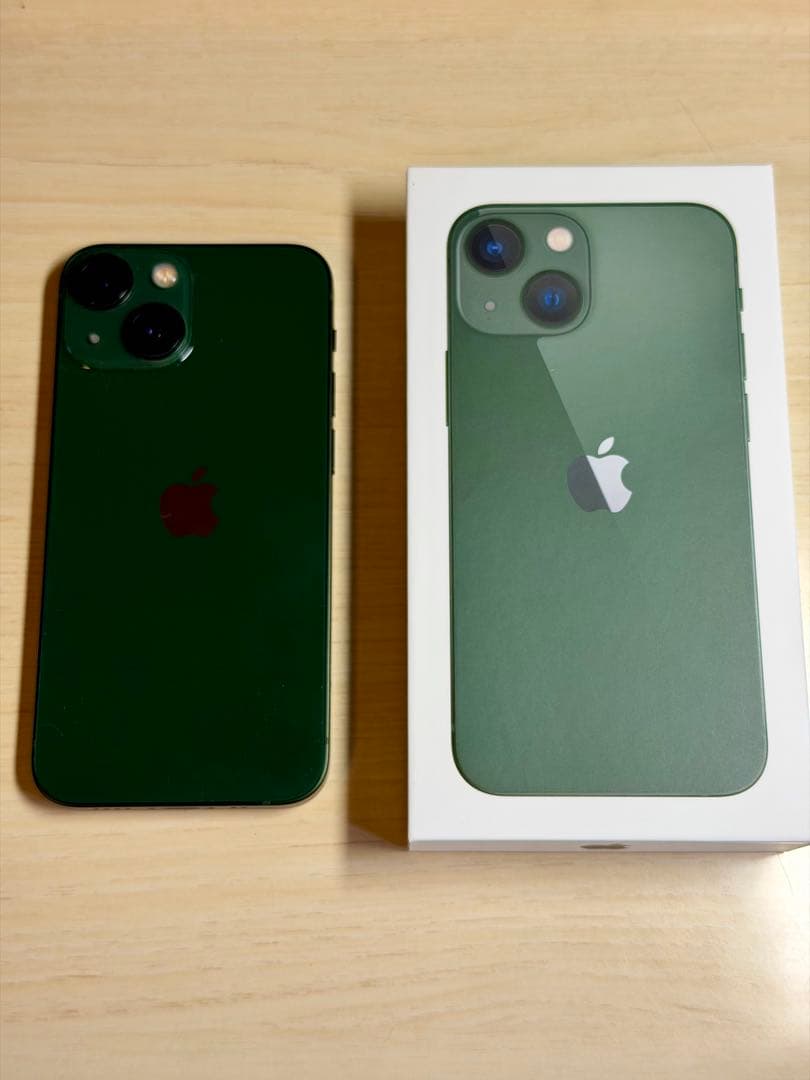 箱ケーブル付￼￼￼ Apple iPhone13mini 256GBグリーン