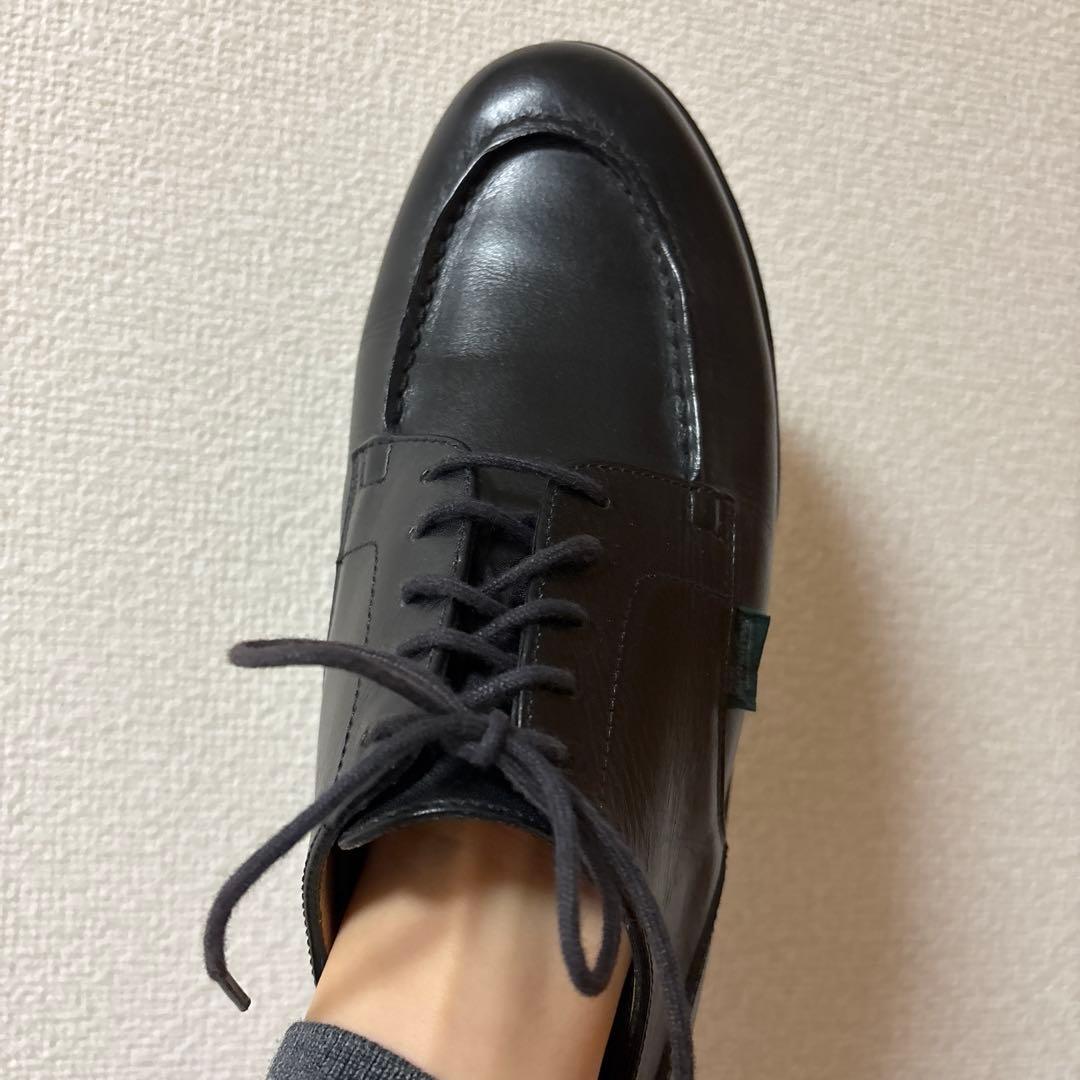 【美品】Paraboot 革靴　黒　フランス製　シャンボード　６