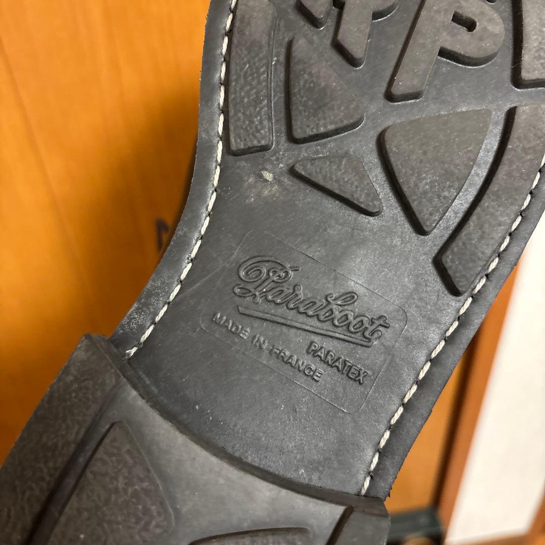 【美品】Paraboot 革靴　黒　フランス製　シャンボード　６