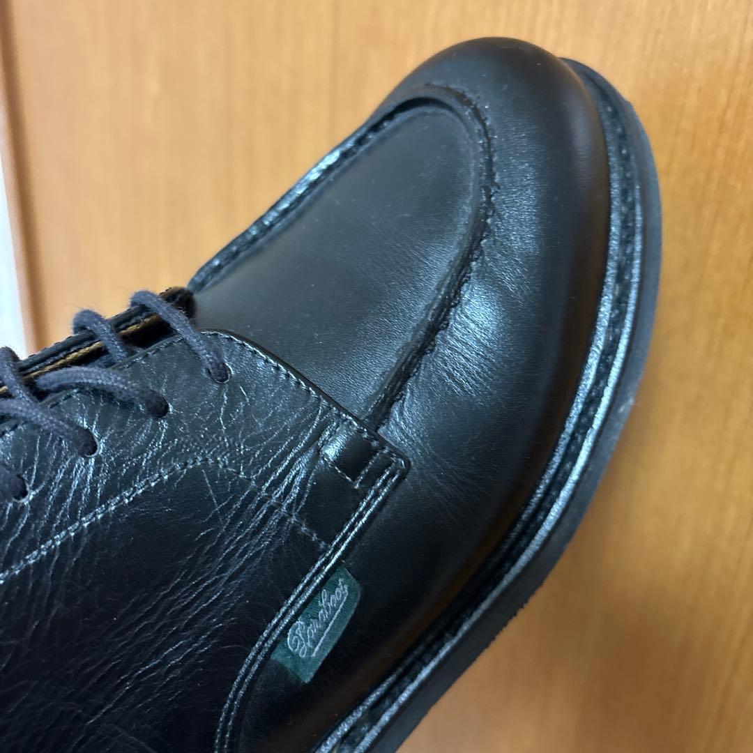 【美品】Paraboot 革靴　黒　フランス製　シャンボード　６