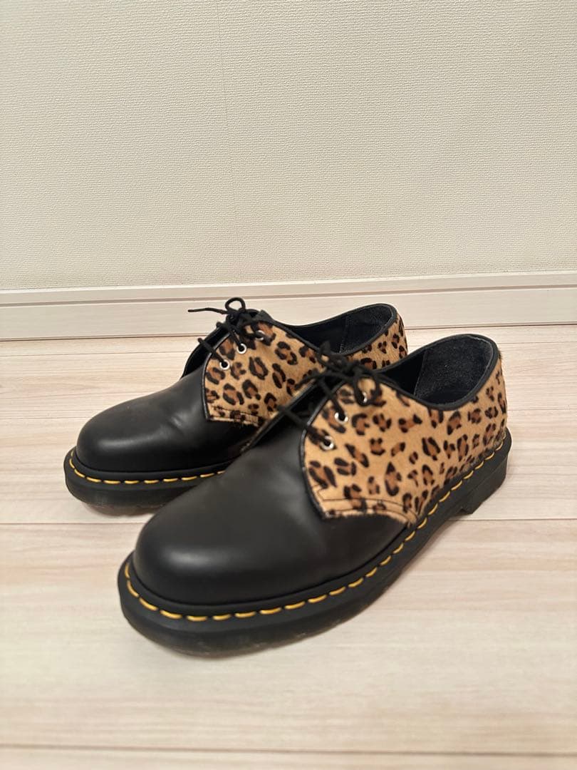Dr. Martens レオパード柄レザーシューズ