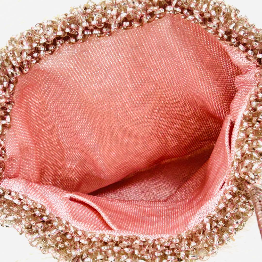 ANTEPRIMA ワイヤーグリッター　ハンドバッグ　裏地付　ピンク