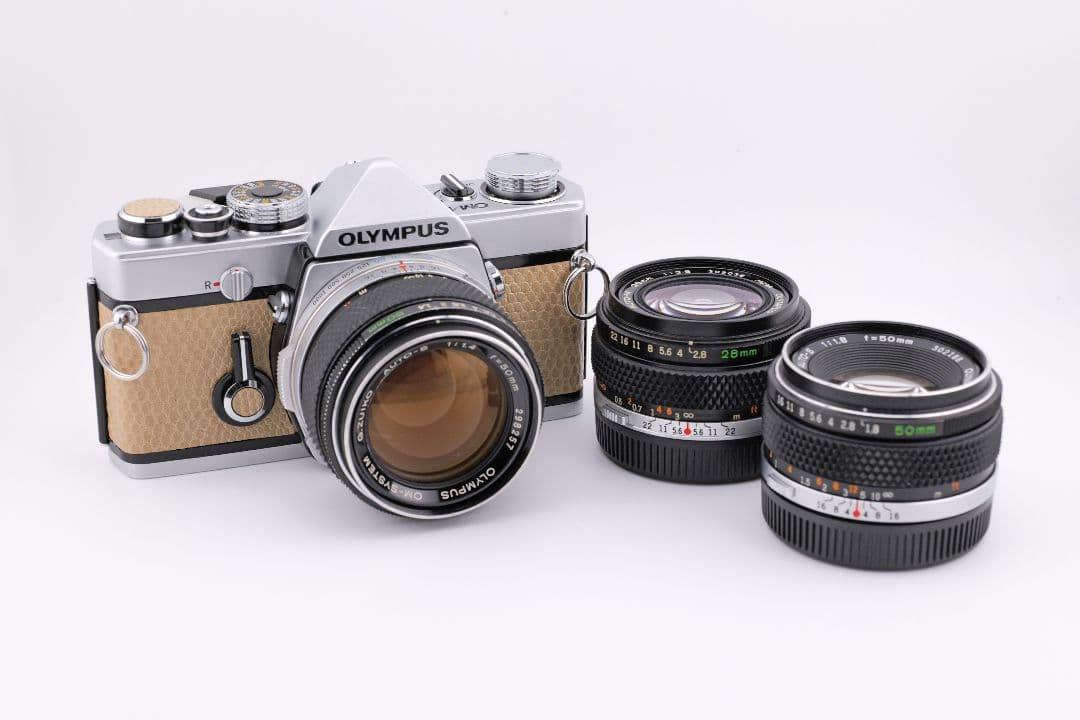 [並品]整備・試写済 OLYMPUS OM-1 + レンズ3本