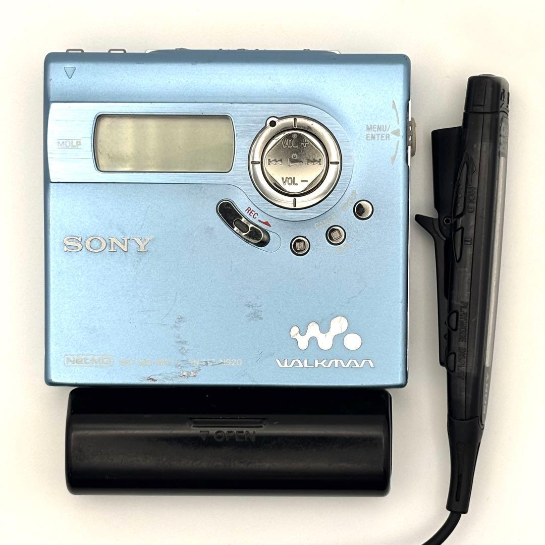 SONY MZ-N920 MD WALKMAN ソニー MDウォークマン ブルー