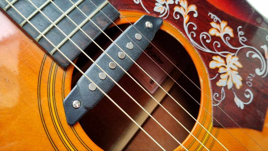 美品 Takamine Tシリーズ（？） PU付エレアコ TBS ブラウン